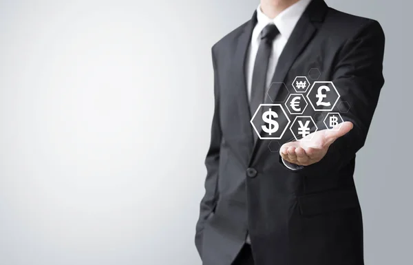 iş adamı mevcut para işareti