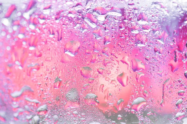 Molhado rosa fundo abstrato, papel de parede gota de água — Fotografia de Stock