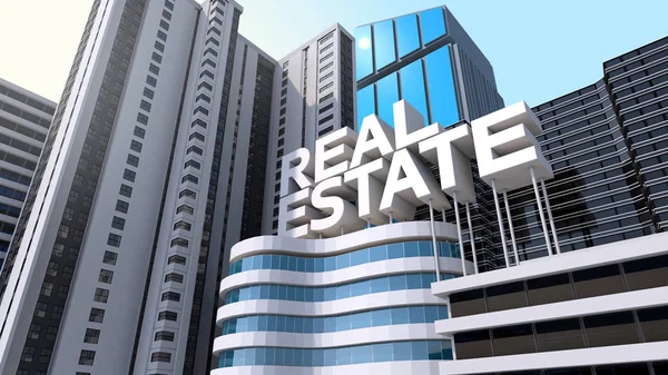 Modern building with property and real estate investment — 스톡 사진