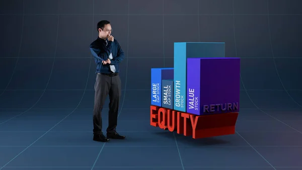 Analyse Van Het Rendement Van Aandelenmarkt Voor Investeringen Door Ondernemers — Stockfoto