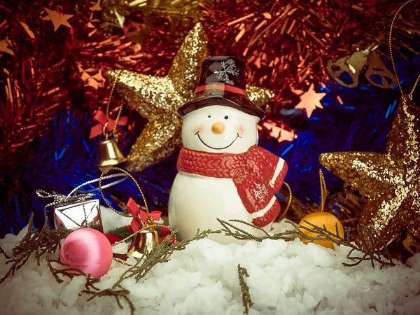 Composizione delle decorazioni natalizie — Foto Stock