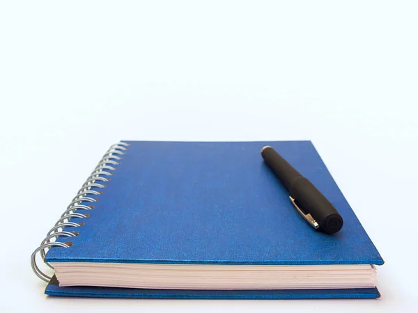 Stift und Buch, Notizbuch — Stockfoto