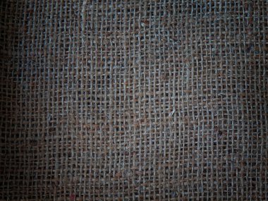 Ezilmiş çuval doku arka plan Brown