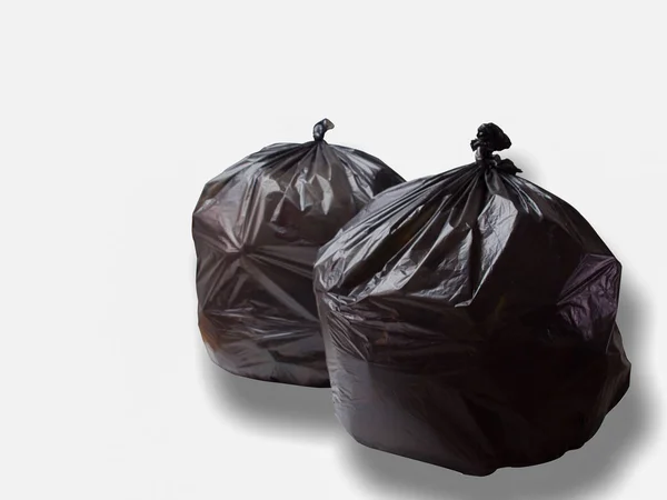 Müll in Tüten aufbewahren. Das hat Schnittwunden. — Stockfoto