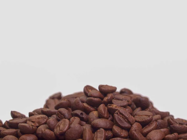 Granos de café, granos de café tostados textura de fondo — Foto de Stock