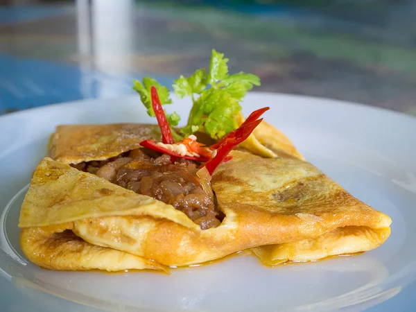 (Close-up) omelete recheado — Fotografia de Stock