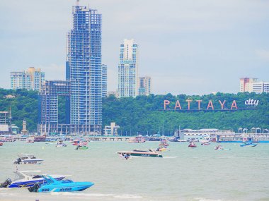 Ağustos 20, 2017, şehir Pattaya manzara. 