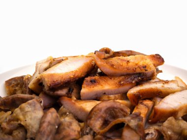 Closeup Kızartma domuz. 