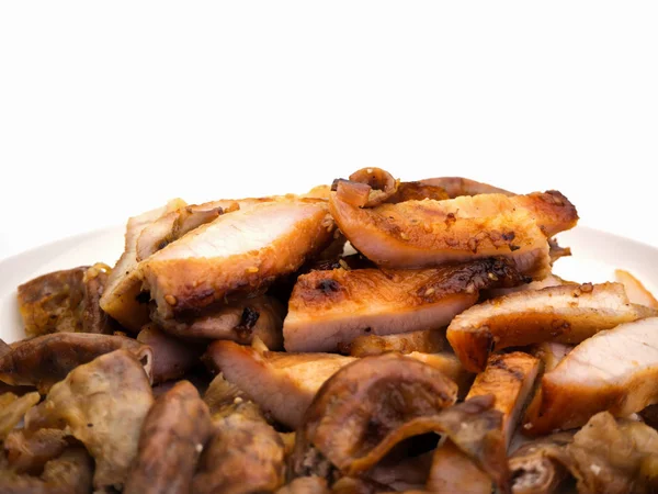 Closeup Kızartma domuz. 