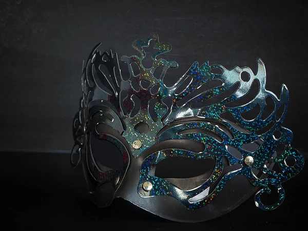 Máscara preta Moda de beleza — Fotografia de Stock