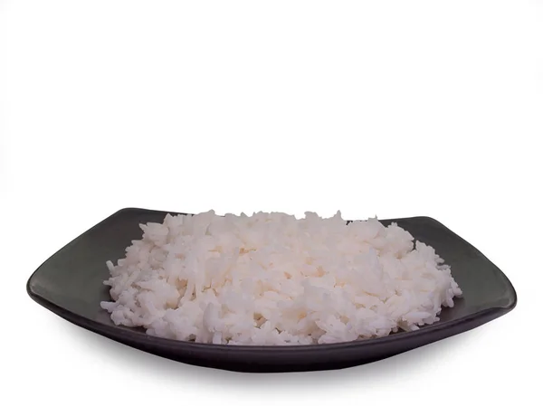 Bowl full of rice. (clipping path) — Stock Photo, Image