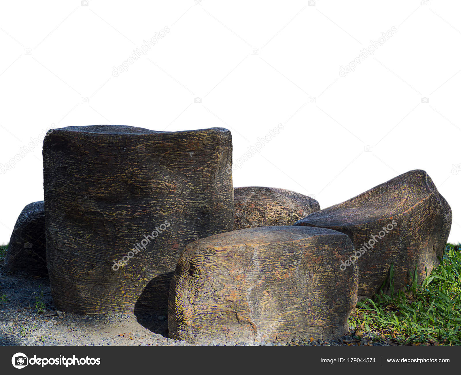 Big Stones In The Garden Stock Photo Kun2512 179044574 Big Stones In The Garden Isolated On White Background With Free Space For Text Photo By Kun2512