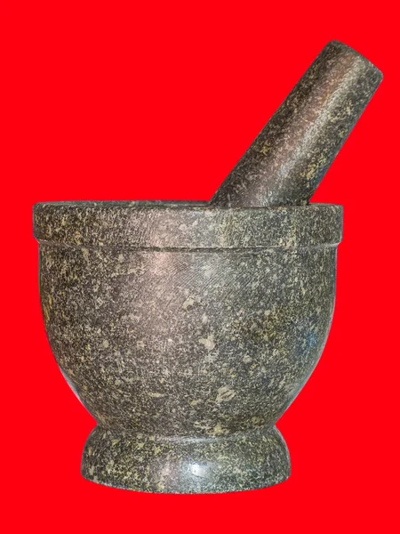 Stone mortar and pestle. — Stock Photo, Image