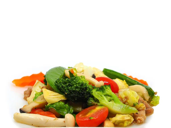Smażone warzywa, potrawy wegetariańskie. — Zdjęcie stockowe