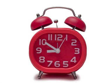 kırmızı alarm saati.