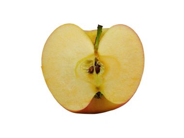 Taze kırmızı elma beyaz arkaplanda izole edildi.