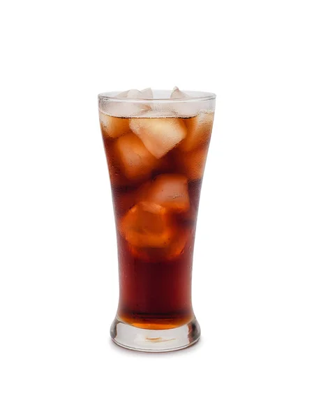 Cola z lodem. (ścieżki przycinającej) — Zdjęcie stockowe