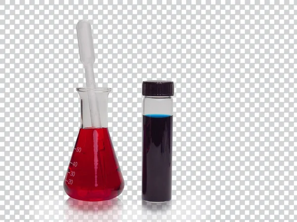 다채로운 액체와 테스트 튜브. — 스톡 사진