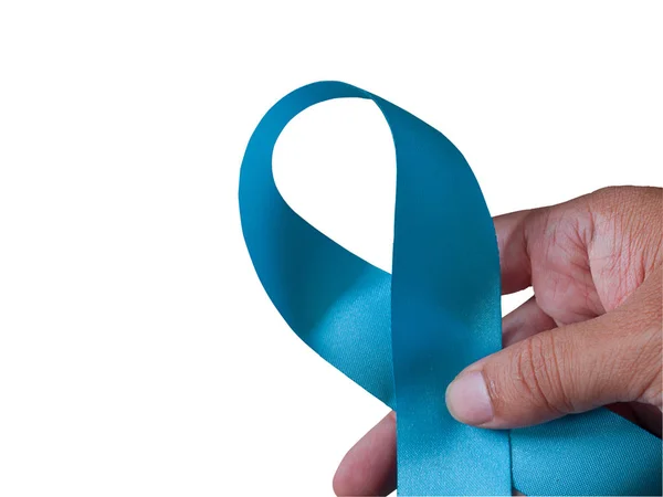 Μπλε κορδέλα, πρωτότ παγκόσμιας ημέρας κατά του καρκίνου του προστάτη. — Φωτογραφία Αρχείου