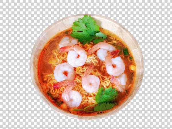Thai Food Tom Yum Goong. (percorso di ritaglio ) — Foto Stock