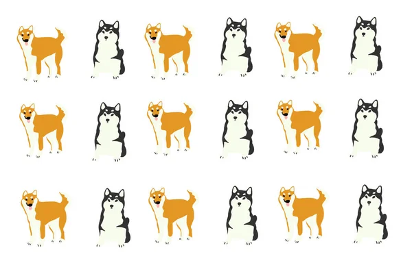 Μοτίβο με σκύλο κινουμένων σχεδίων. — Φωτογραφία Αρχείου