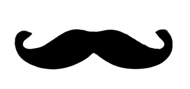 siyah bıyık simgesi