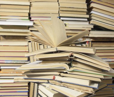 kağıt kitap yığınları arka plan