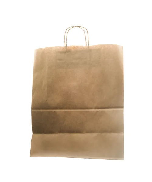 Blank brown paper bag — Stock Photo, Image