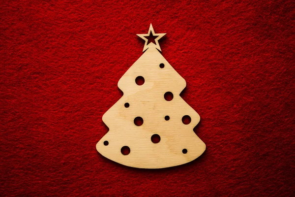 Juguete árbol de Navidad de madera —  Fotos de Stock