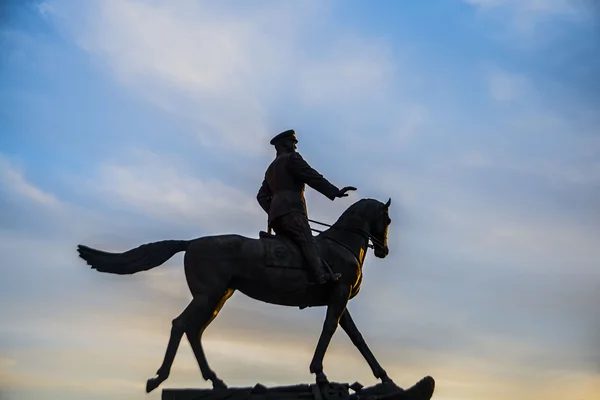 Monumento al mariscal Georgy Zhukov — Foto de Stock