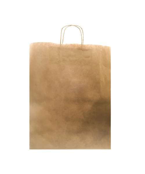 Blank brown paper bag — Stock Photo, Image