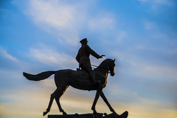 Monument to Marshal Georgy Zhukov — Stock Photo, Image