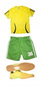 Zelené a žluté sportovní oblečení