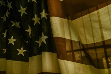 toneless dalgalar ile Amerikan bayrağı rengini