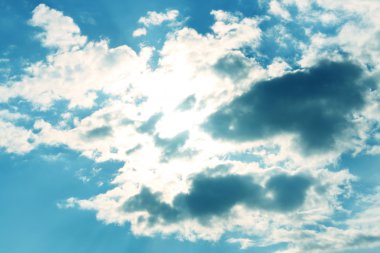 bblue gökyüzü bulutlar 