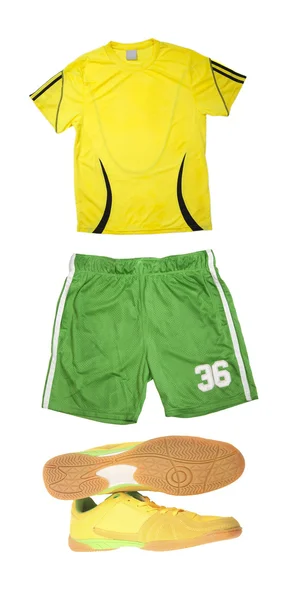 Grüne und gelbe Sportbekleidung — Stockfoto