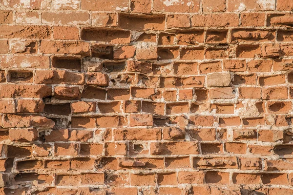 Stary fragment ściany Cegła — Zdjęcie stockowe