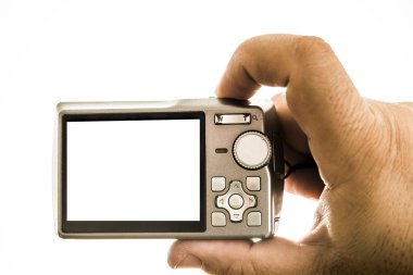 El tutma dijital kompakt kamera