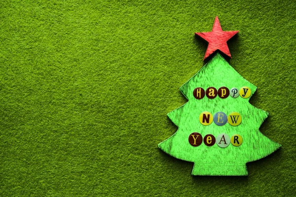 Gelukkig Nieuwjaar en kerstboom — Stockfoto