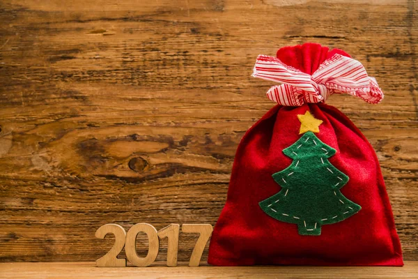 Santa Claus Bag, card — Stock Photo, Image