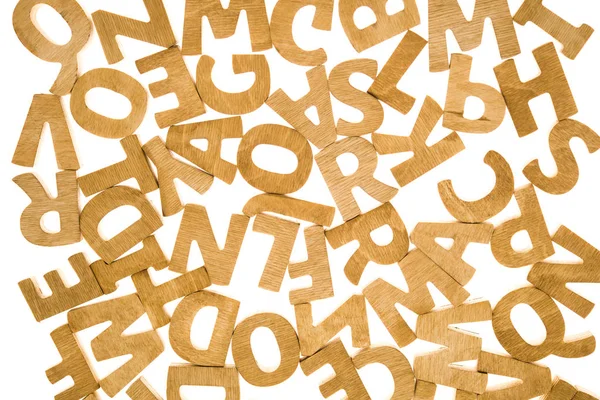 Letras del alfabeto de madera — Foto de Stock
