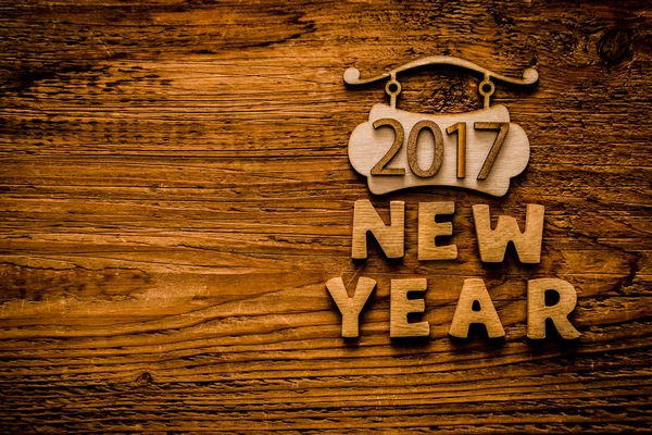 Signboard and new year text — Stock Photo, Image