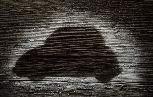 Coche de la plantilla en tablero de madera — Foto de Stock