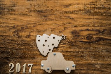 Araba minyatür taşıma Noel ağacı 