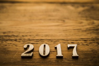 Mutlu yeni yıl 2017 kartı