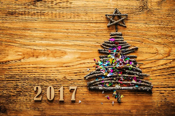 Happy new year 2017 card — стоковое фото