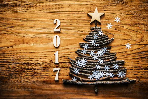 Ευτυχισμένο το νέο έτος 2017 κάρτα — Φωτογραφία Αρχείου