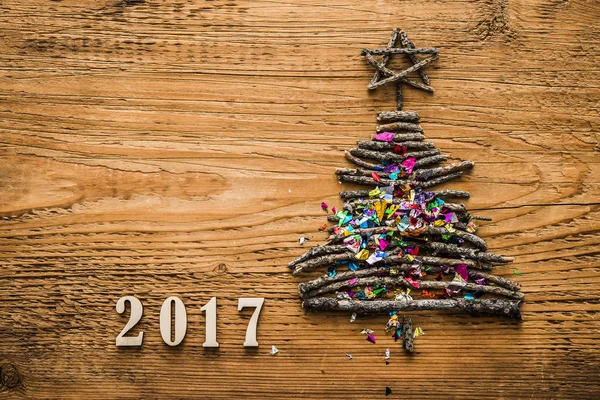 Happy new year 2017 card — стоковое фото