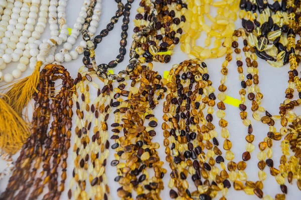 amber beads, necklaces
