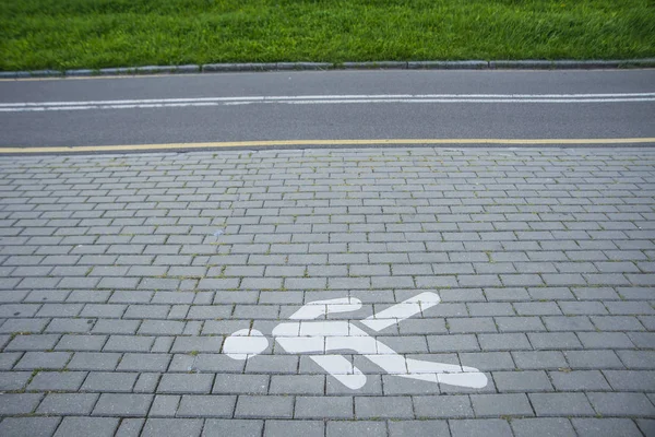 Weg is loopbrug en fiets weg — Stockfoto